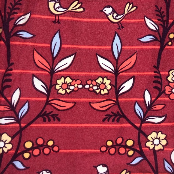 NWOT LulaRoe Flower/Bird Leggings - Picture 2 of 4